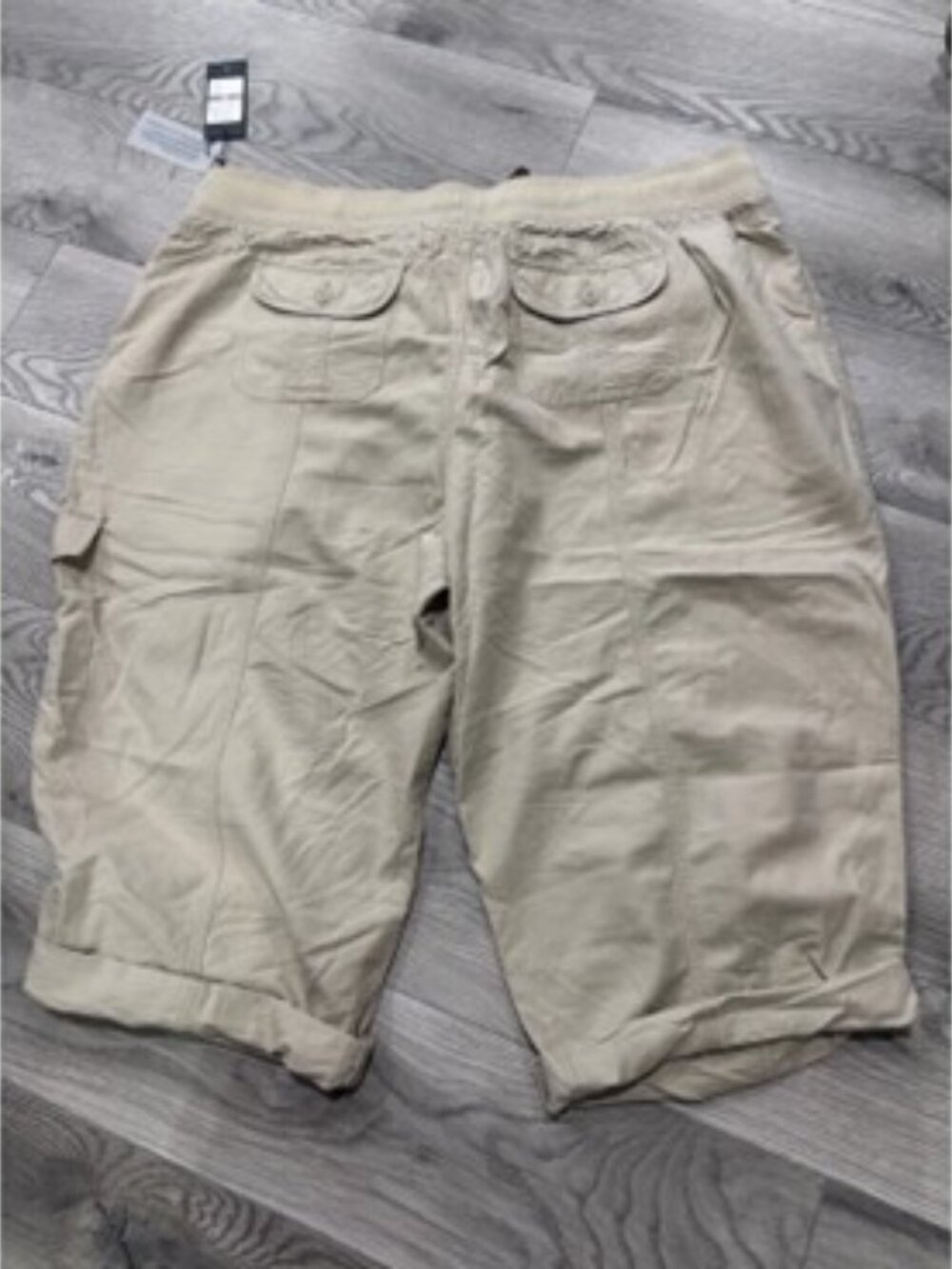 Tommy Hilfiger Women's XXL Soft Cargo Capri Pants Khaki Tan Drawstring NWT - Picture 5 of 5